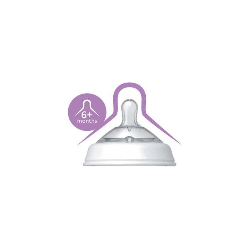 Chicco Natural Feeling Fast Flowing Teats Pack of 2 Age- 6 Months & Above