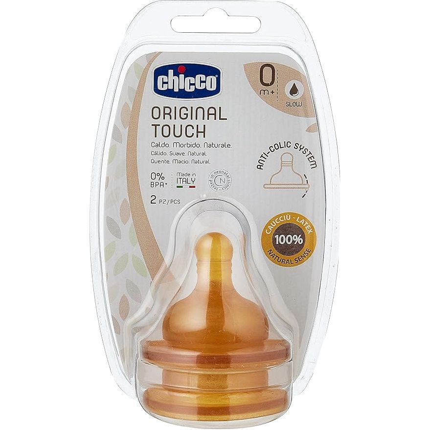 Chicco Original Touch Rubber Teat 2Pcs