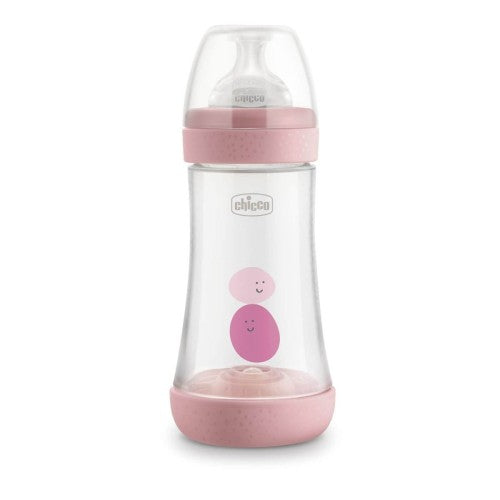 Chicco Perfect5 Bottle Medium Flow 2m + 240ml BPink