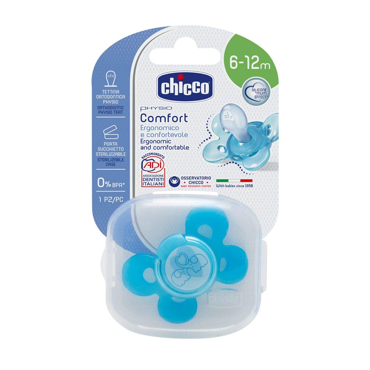 Bebe Confort Succhietto Natural Physio 0/6 Fucsia 1 Unità
