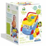 Clementoni Mickey Shape Sorter Bus  Multicolor Age- 10 Months & Above