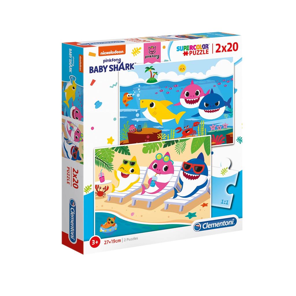 Clementoni Pinkfong Baby Shark 2X20 Pieces 3Y+