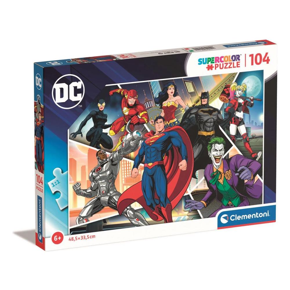 Clementoni Puzzles 104 Dc Comic - Jl 2(25722) Age-5 Years & Above