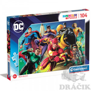 Clementoni Puzzles 104 Dc Comics- Jl 1(25721) Age-5 Years & Above