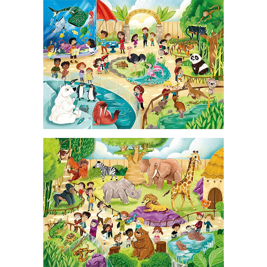 Clementoni Puzzles 2X60 Lo Zoo - Noli 1(21603) Age-5 Years & Above