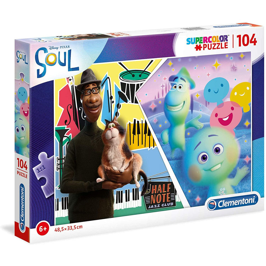 Clementoni Supercolor Disney Pixar Soul 104 Pieces Age- 6 Years & Above
