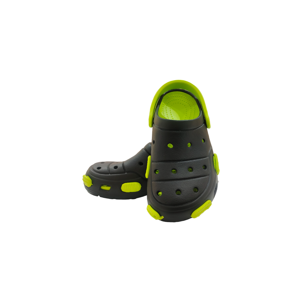 Crocs Kids Shoes Black/Lime Age- 12 Months & Above
