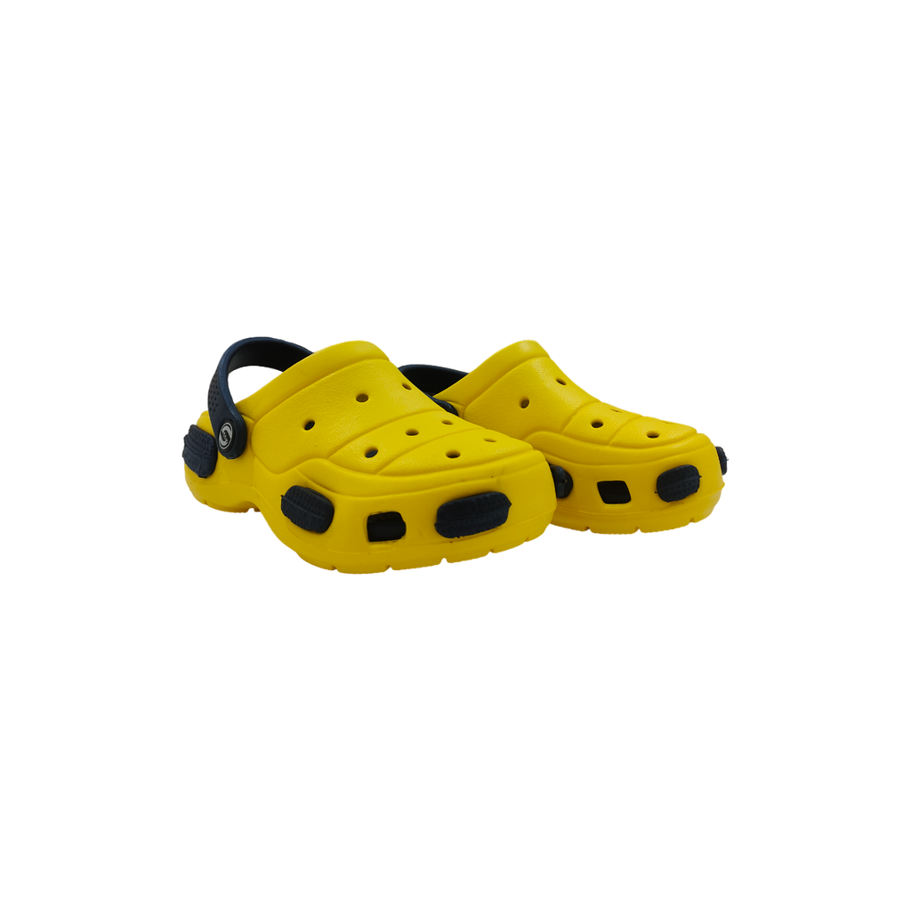 Crocs Kids Shoes Navy Blue/Yellow Age- 12 Months & Above
