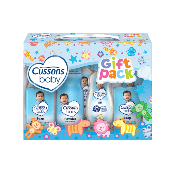 Cussons Baby Bath & Skin Gift Pack 6Pc (All In One)