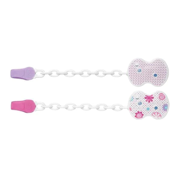 Easy Clip With Chain Chicco Cream 0M+ 1Pcs