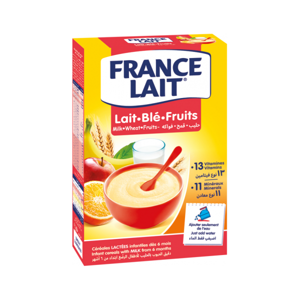 France Lait Wheat Milk Fruit Porridge 250Gm Age- 6 Months & Above