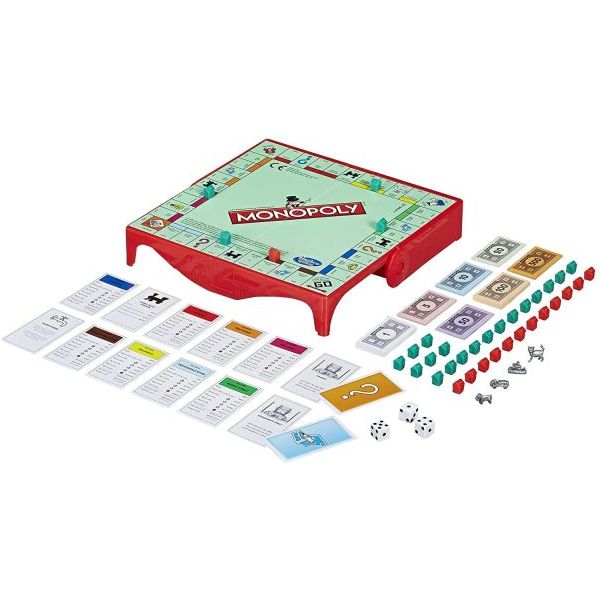 Hasbro Monopoly Grab & Go Travel Game Age- 8 Years & Above