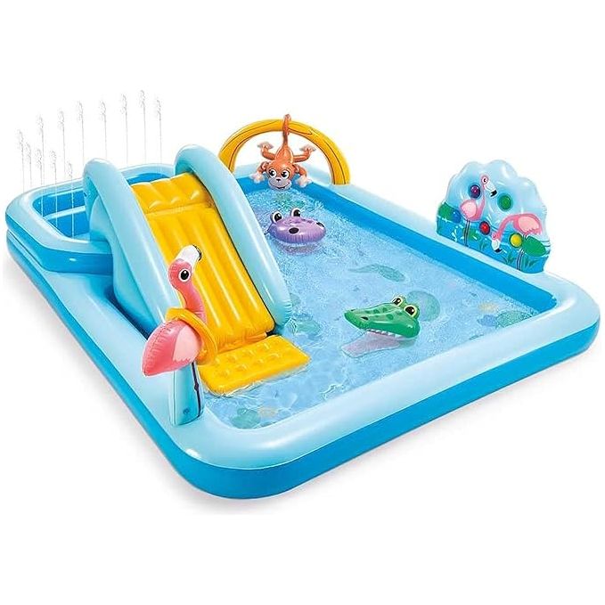 INTEX 57161NP Jungle Adventures Water Play Center Inflatable Pool Age- 3 Years & Above