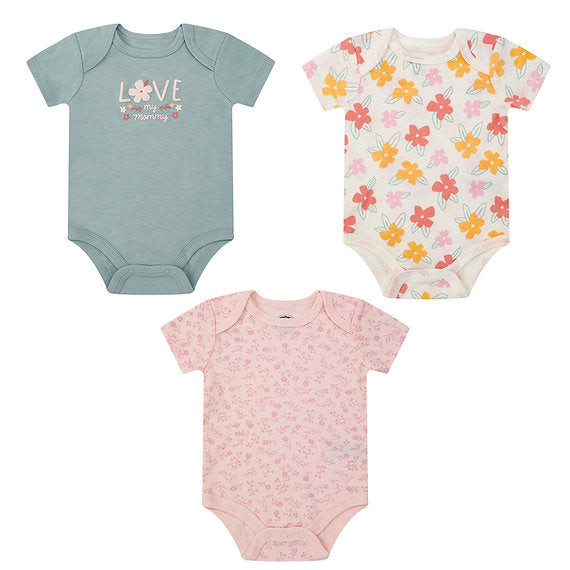 Motherschoice Baby 3 Pack Bodysuits IT4486