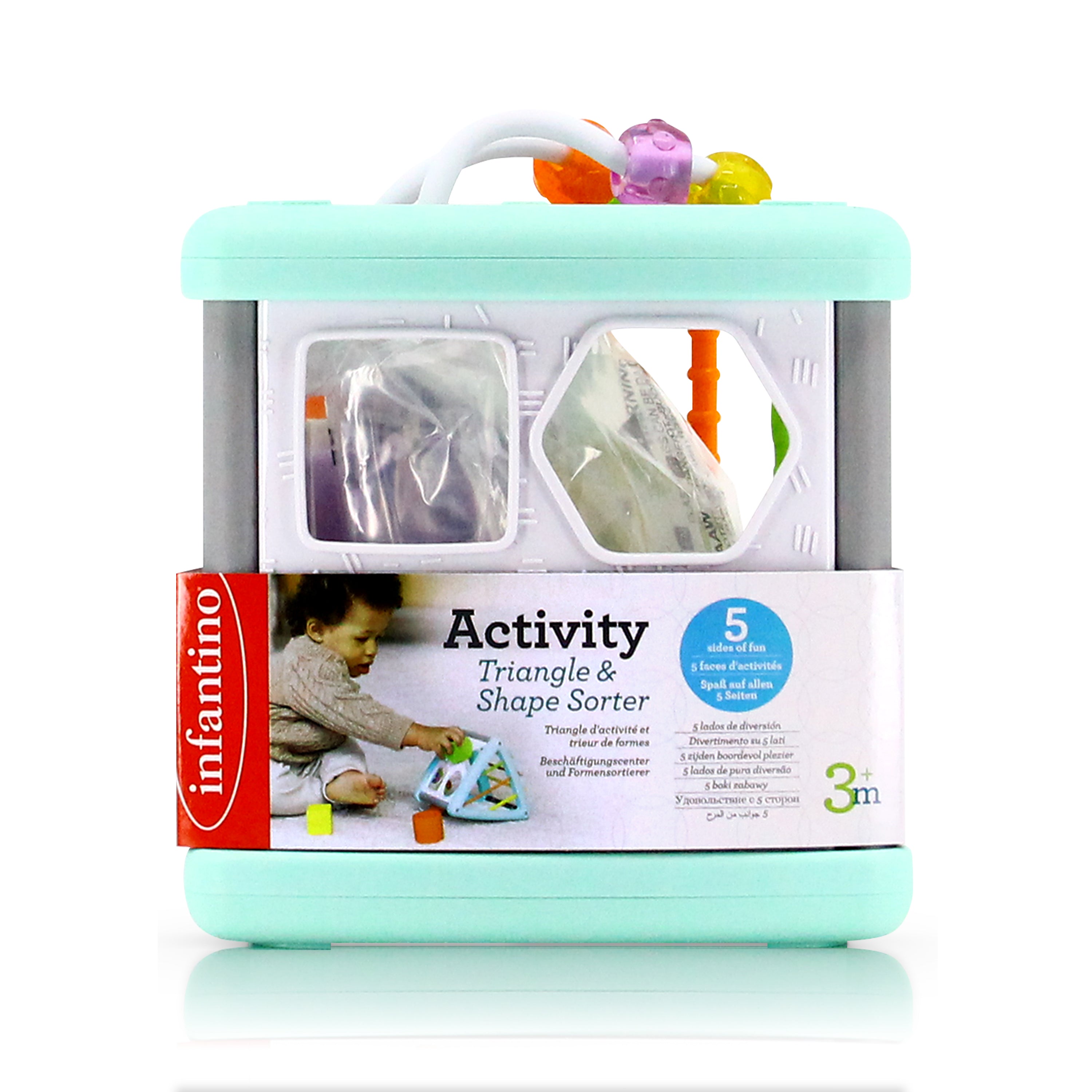Infantino Activity Triangle & Shape Sorter Multicolor Age- 3 Months & Above
