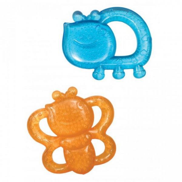 Infantino Garden Teethings Pals Orange/Blue Age- Newborn & Above