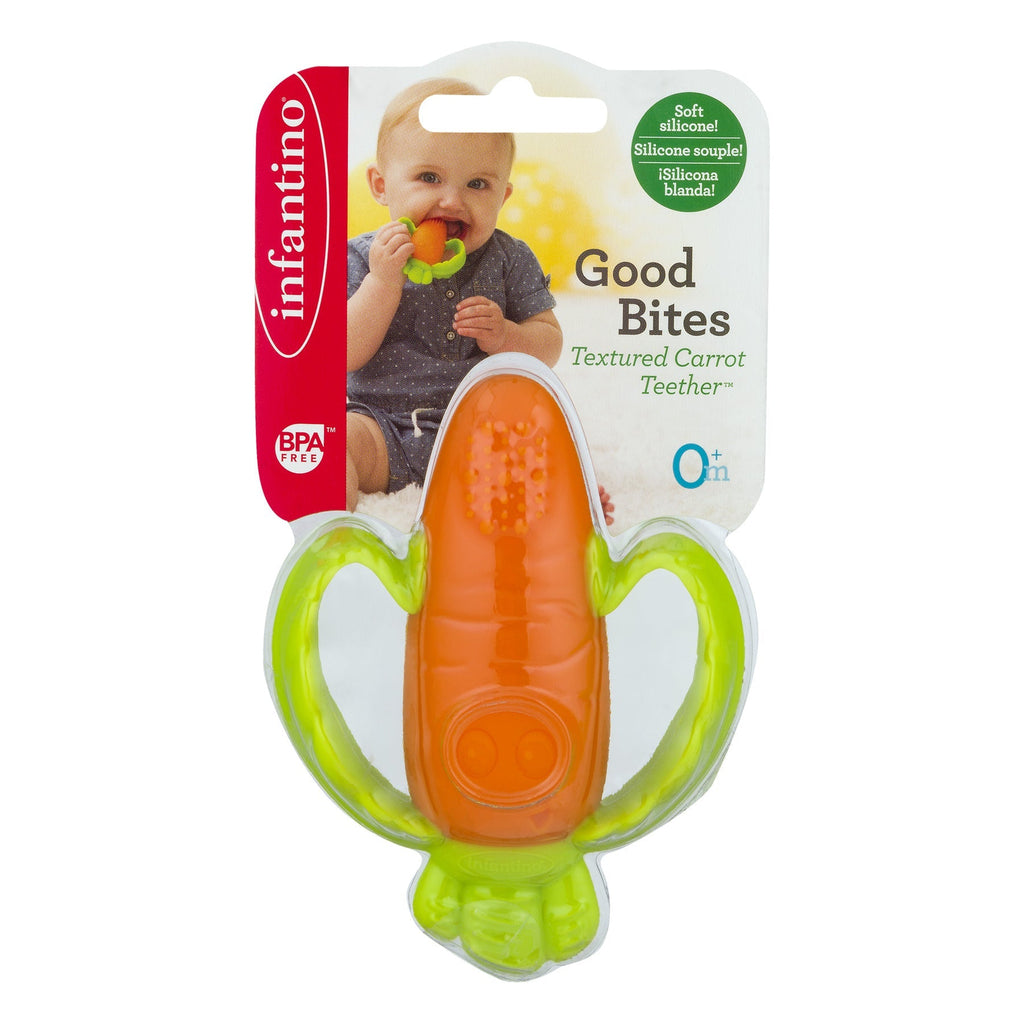 Infantino Good Bites Textured Carrot Teether 0M+