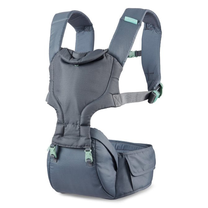 Infantino Hip Rider Plus 5 in 1 Hip Seat Carrier Multicolor Age Newborn Above Holds from 5.5 Kg upto 20.5 Kg Peekaboo