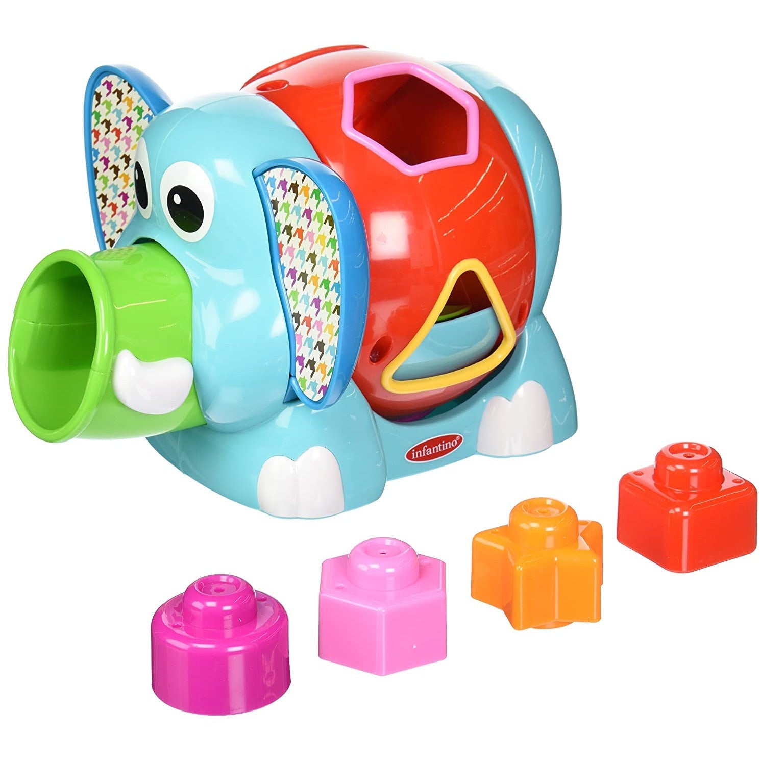 Infantino Jumbo Shape Sorter Multicolor Age 12 Months to 3 Years Peekaboo
