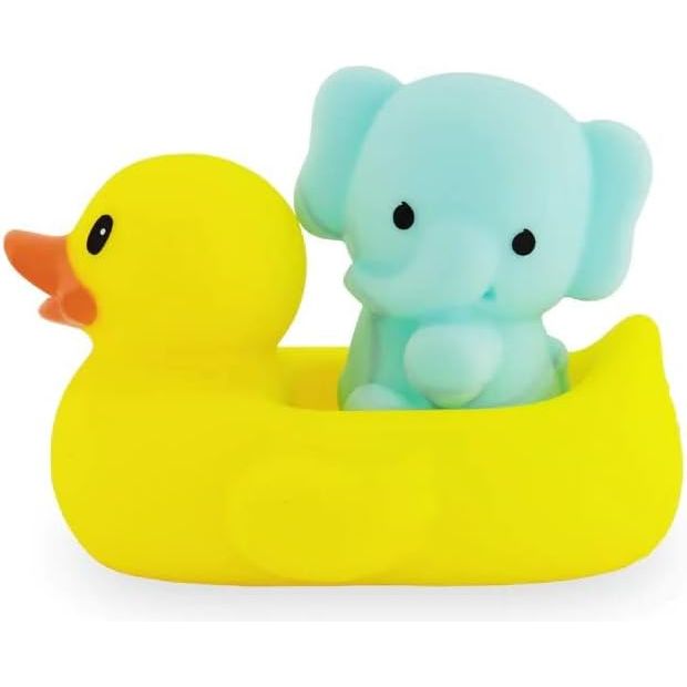 Infantino Safety Temperature Bath Pals (Elephant & Duck) Multicolor Age- Newborn & Above