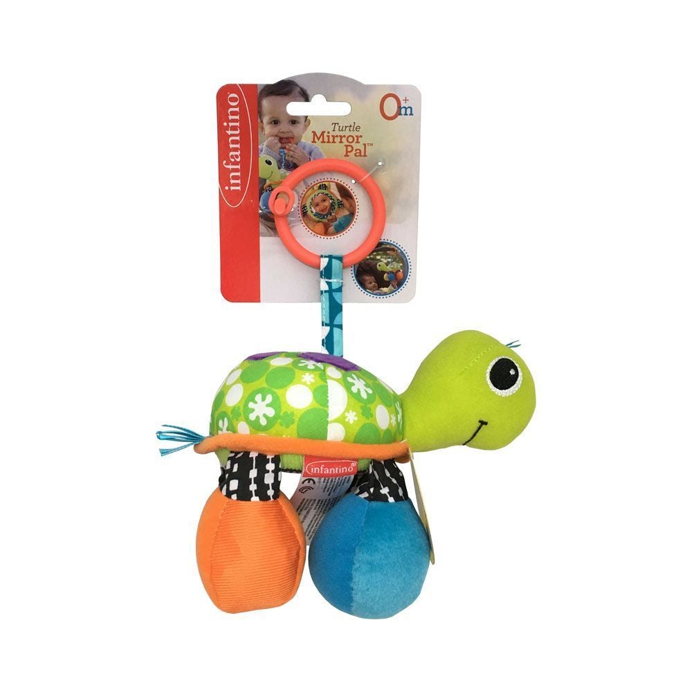 Infantino Turtle Mirror Pal - Green 0M+