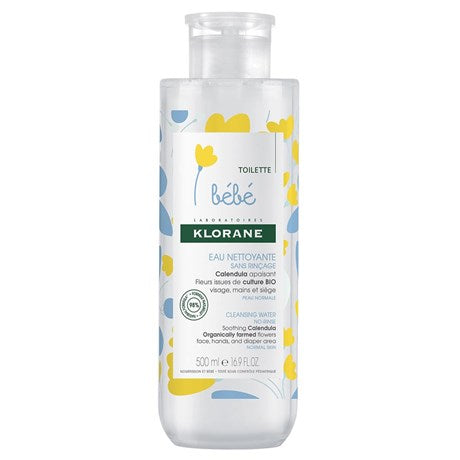 Klorane Bebe Eau Nettoyante Calendula 500Ml New