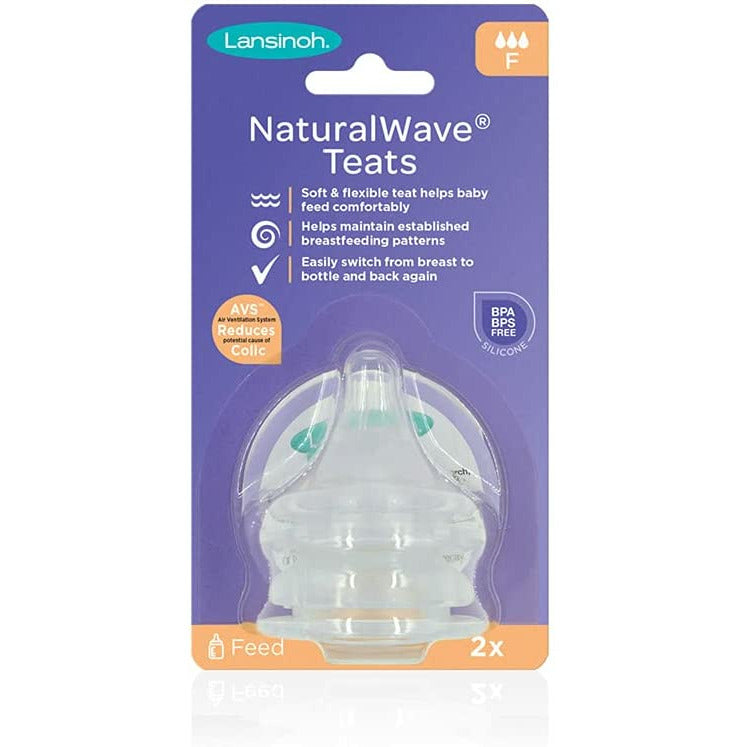 Lansinoh NaturalWaveÂ® Fast Flow Teats 2 Pack