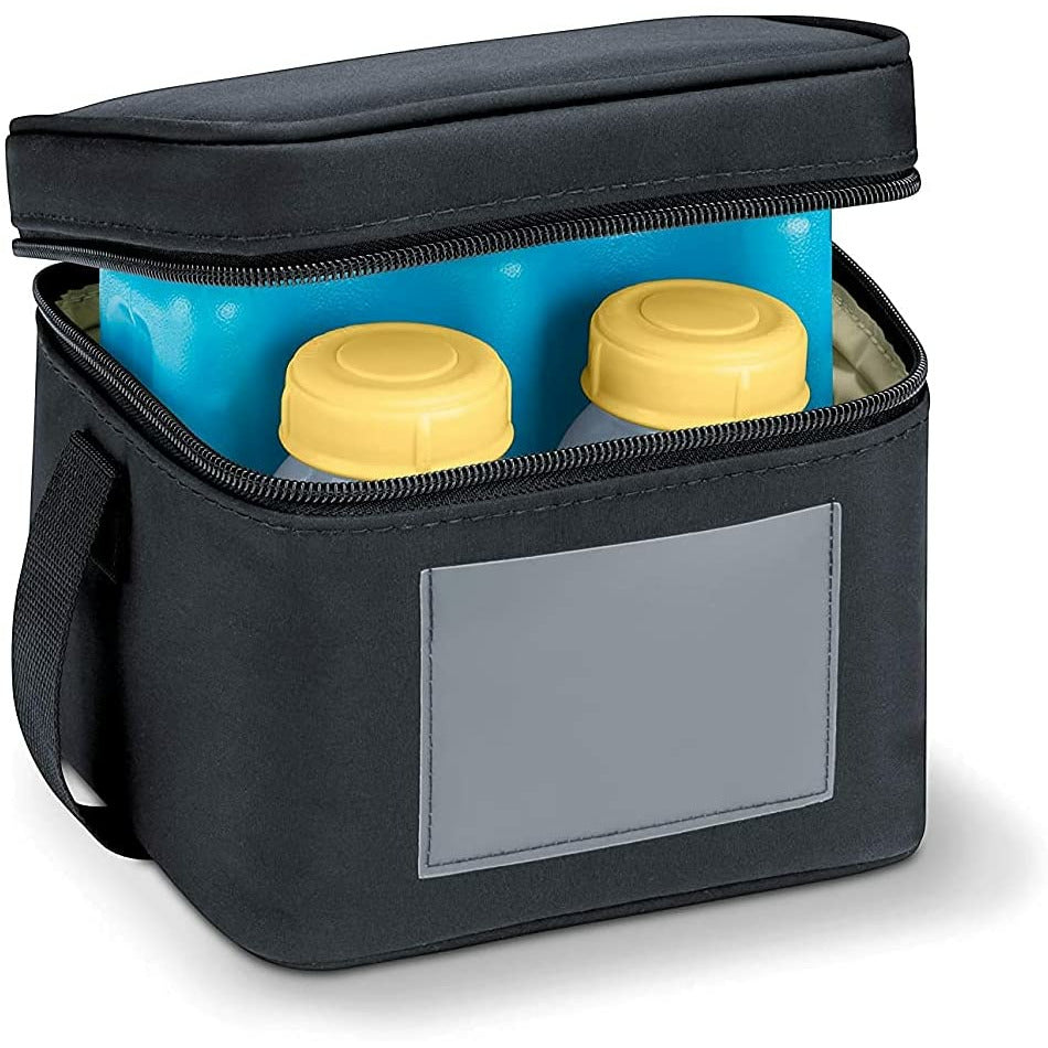 Medela Breast Milk Cooler Set, Ice Pack, with 4 Milk Bottles