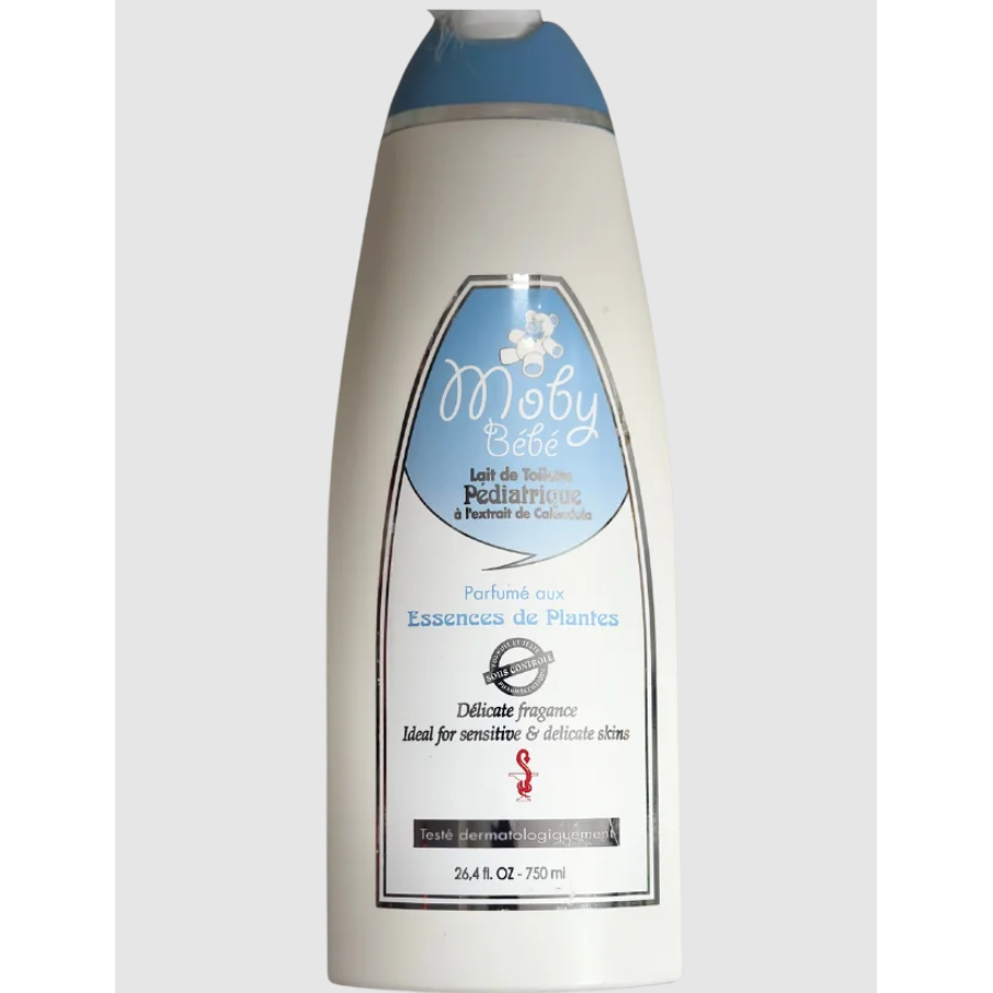 Mobybebe Baby Cleansing Milk Lotion Blue 750Ml Age- Newborn & Above