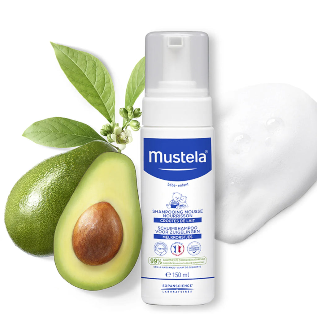 Mustela Baby Foam Mousse Shampoo 150ml Age- Newborn & Above