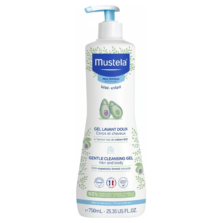 Mustela Gel Lavant Doux (Gentle Cleansing Gel with Avocado) 750Ml Age- Newborn & Above