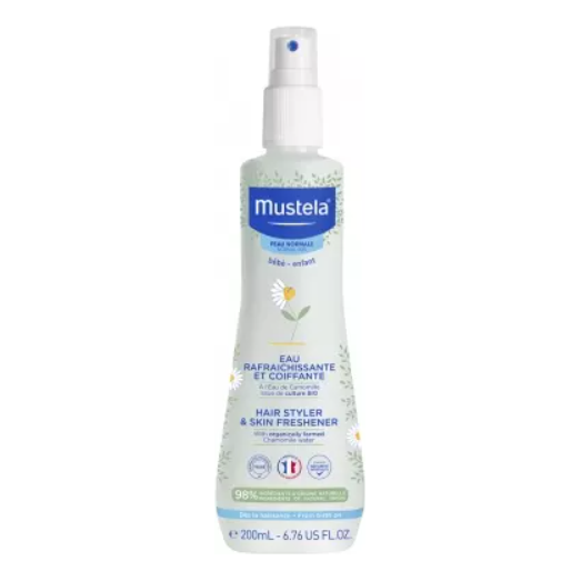 Mustela Hair Styler & Skin Refresher with Organic Chamomile 200ml Age- Newborn & Above