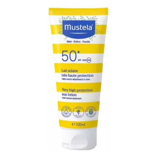 Mustela Very High Protection Sun Lotion SPF 50+ 100Ml Age- Newborn & Above