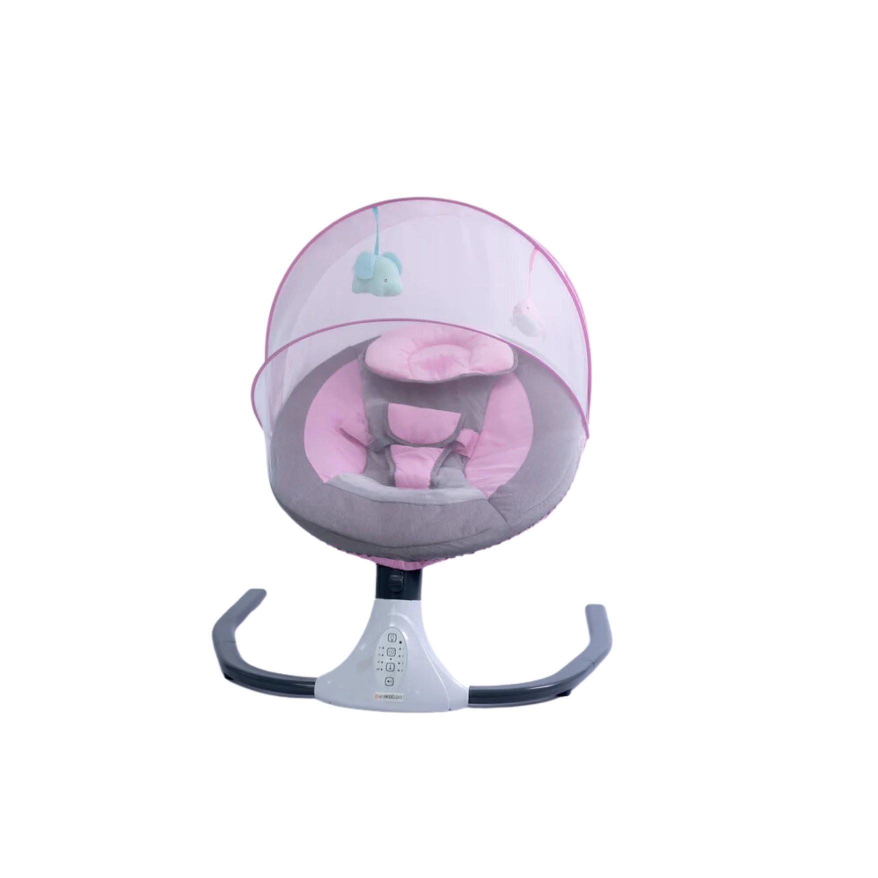 Peekaboo Musical Electric Baby Swing Rocker with Mosquito Net Pink Age Newborn Above Peekaboo