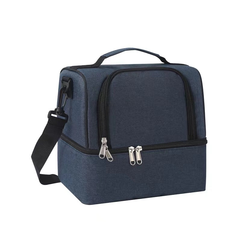 Pibi 2 in 1 Insulated bottle Lunch Bag Navy Blue Age Newborn Above Peekaboo