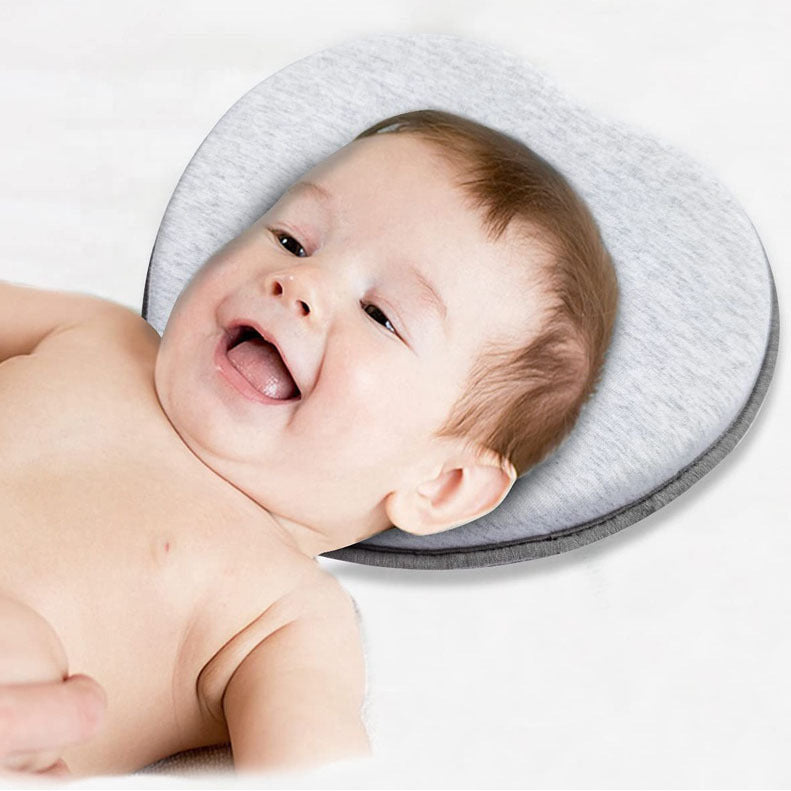 Pibi Baby Pillow with Memory Foam White Age- Newborn & Above