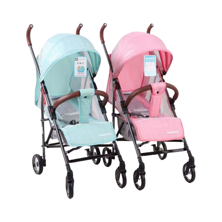 Pibi Compact Foldable Baby Buggy Stroller Pink Blue Age 6 Months Above holds upto 15 Kgs Peekaboo