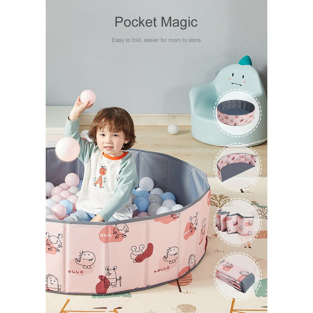 Pibi Cute Round Ball Play Ocean Pool/Pit (80 x 25 cm) Pink Age- 12 Months & Above