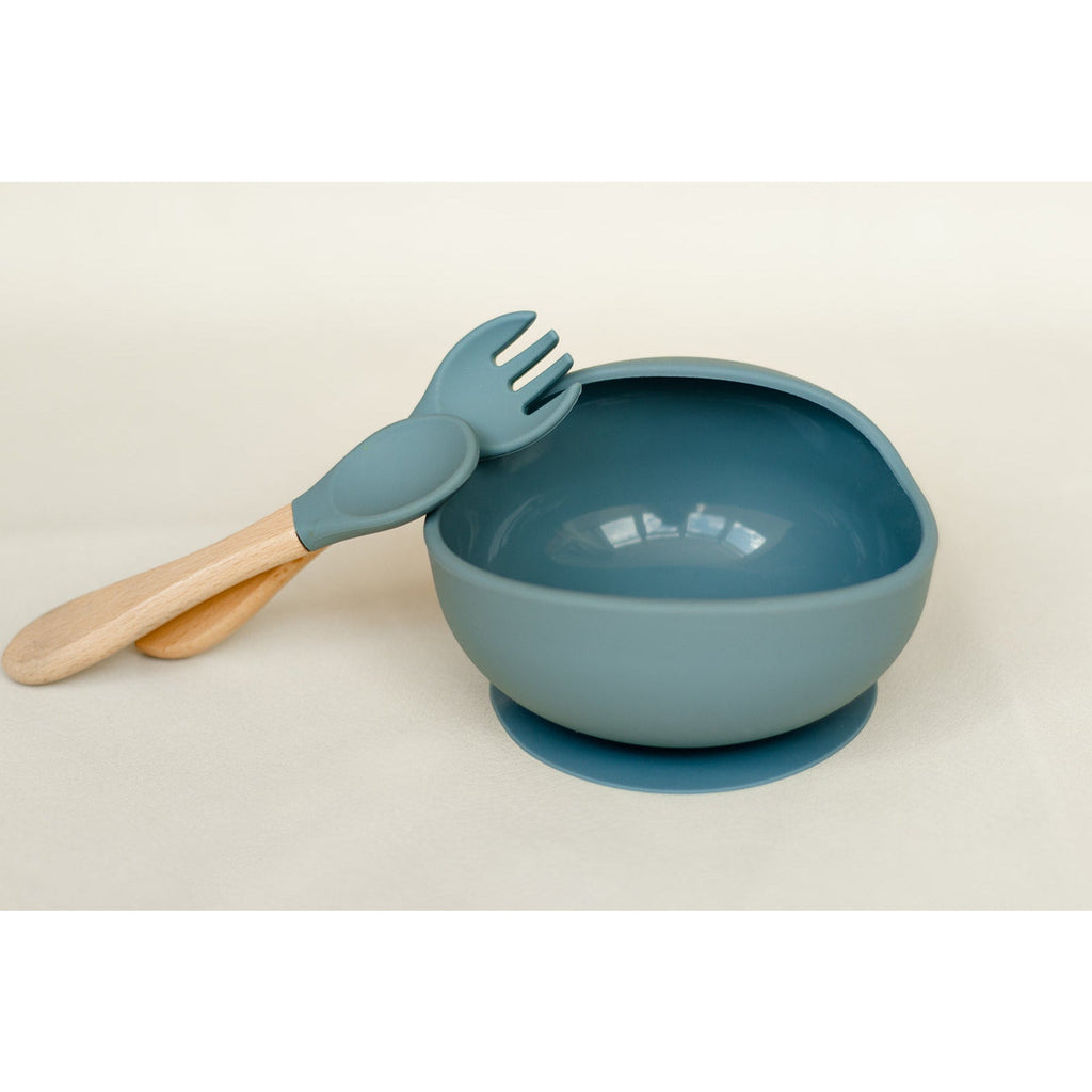 Pibi Kids Complete Feeding Set of 5 Blue Age- 6 Months & Above