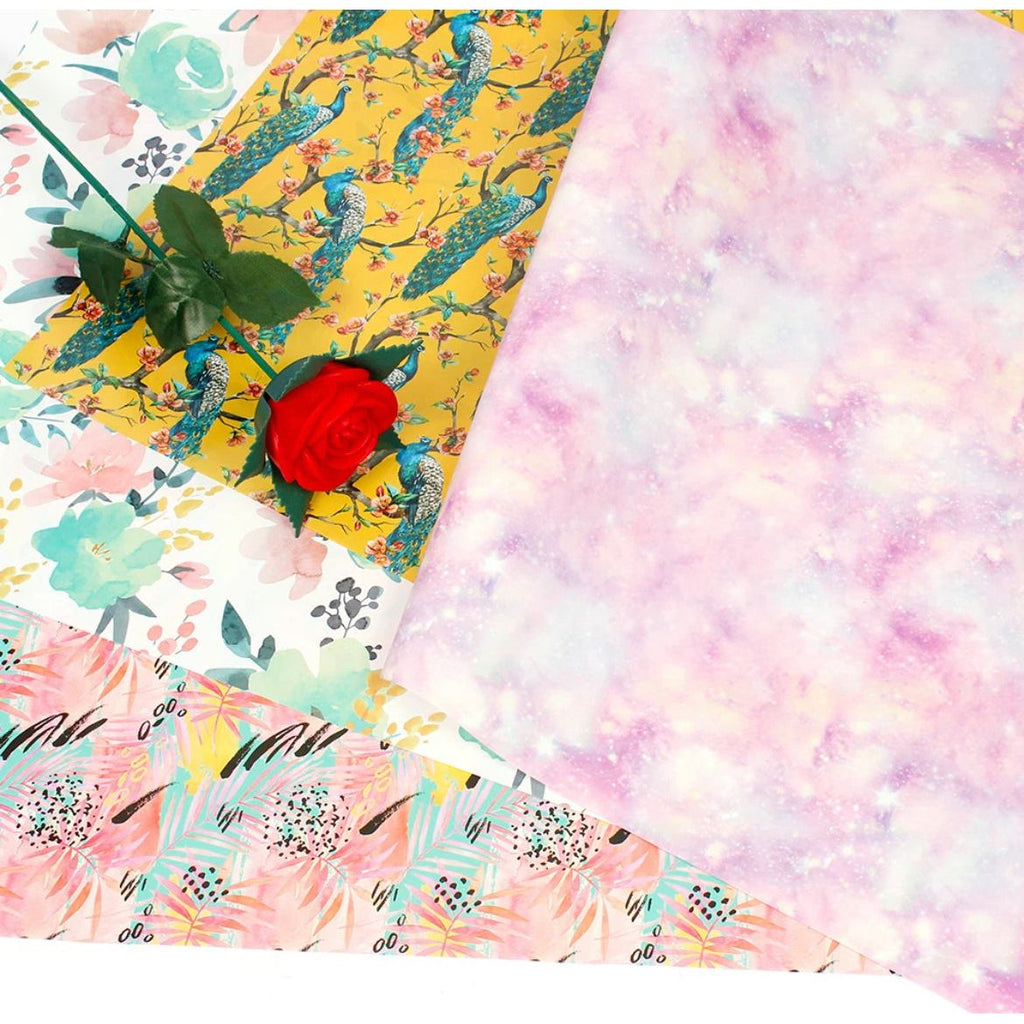 Pibi Ombre Stars Gift Wrapping Paper 50 x 70 cm Pink/Purple