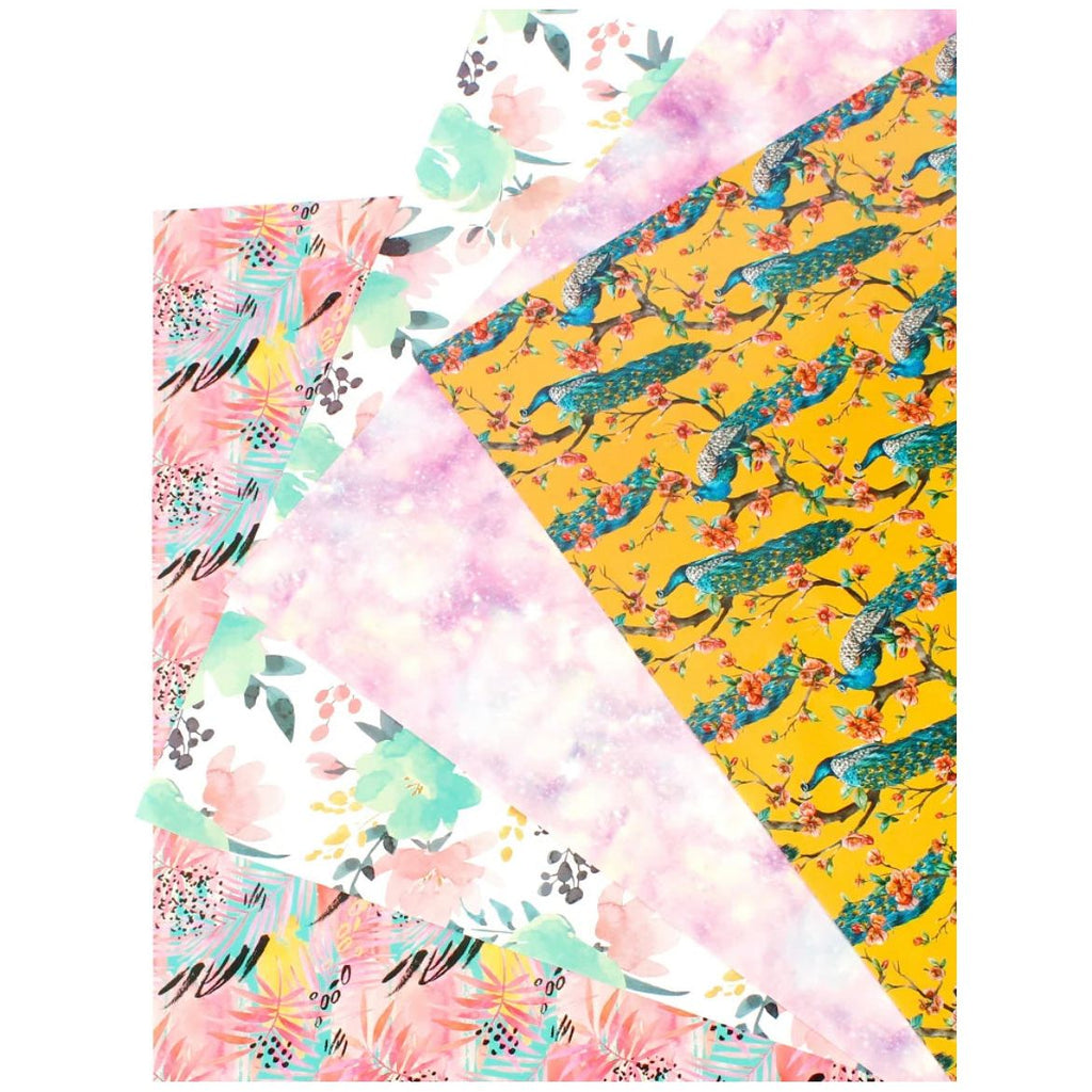 Pibi Ombre Stars Gift Wrapping Paper 50 x 70 cm Pink/Purple