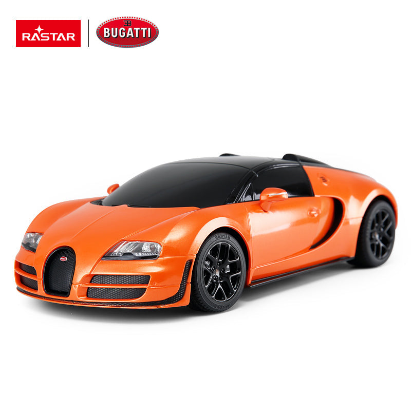 Rastar Bugatti Grand Sport Vitesse R/C 1:18 Remote Control Car Orange Age- 4 Years & Above