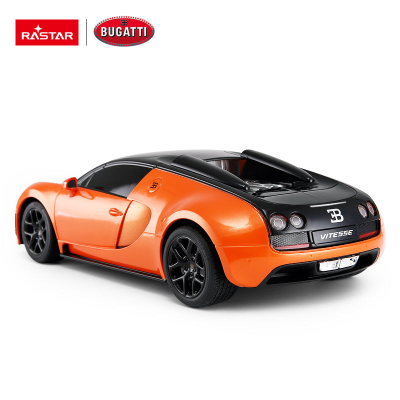 Rastar Bugatti Grand Sport Vitesse R/C 1:18 Remote Control Car Orange Age- 4 Years & Above