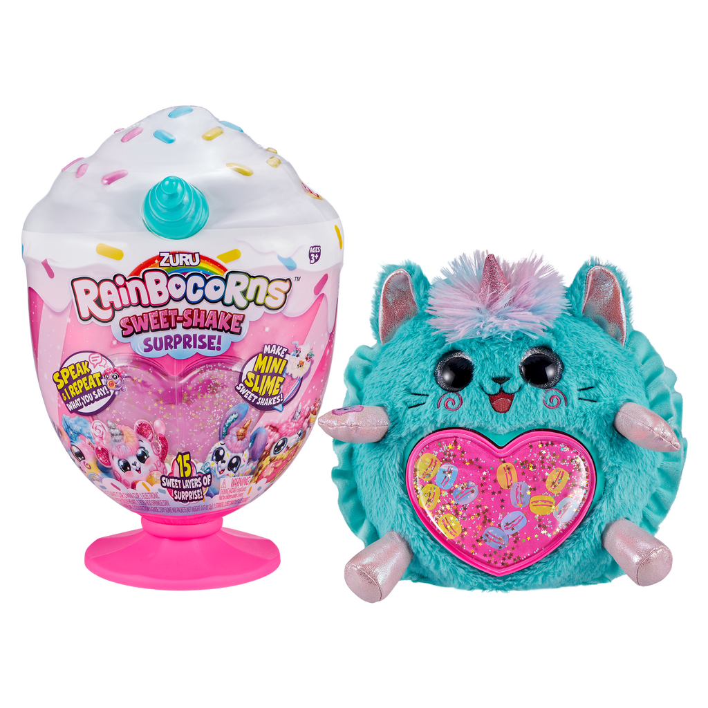 Rainbocorns Sweet-Shake Surprise Collectibe Plush Toy Set Assorted Multicolor Age- 3 Years & Above