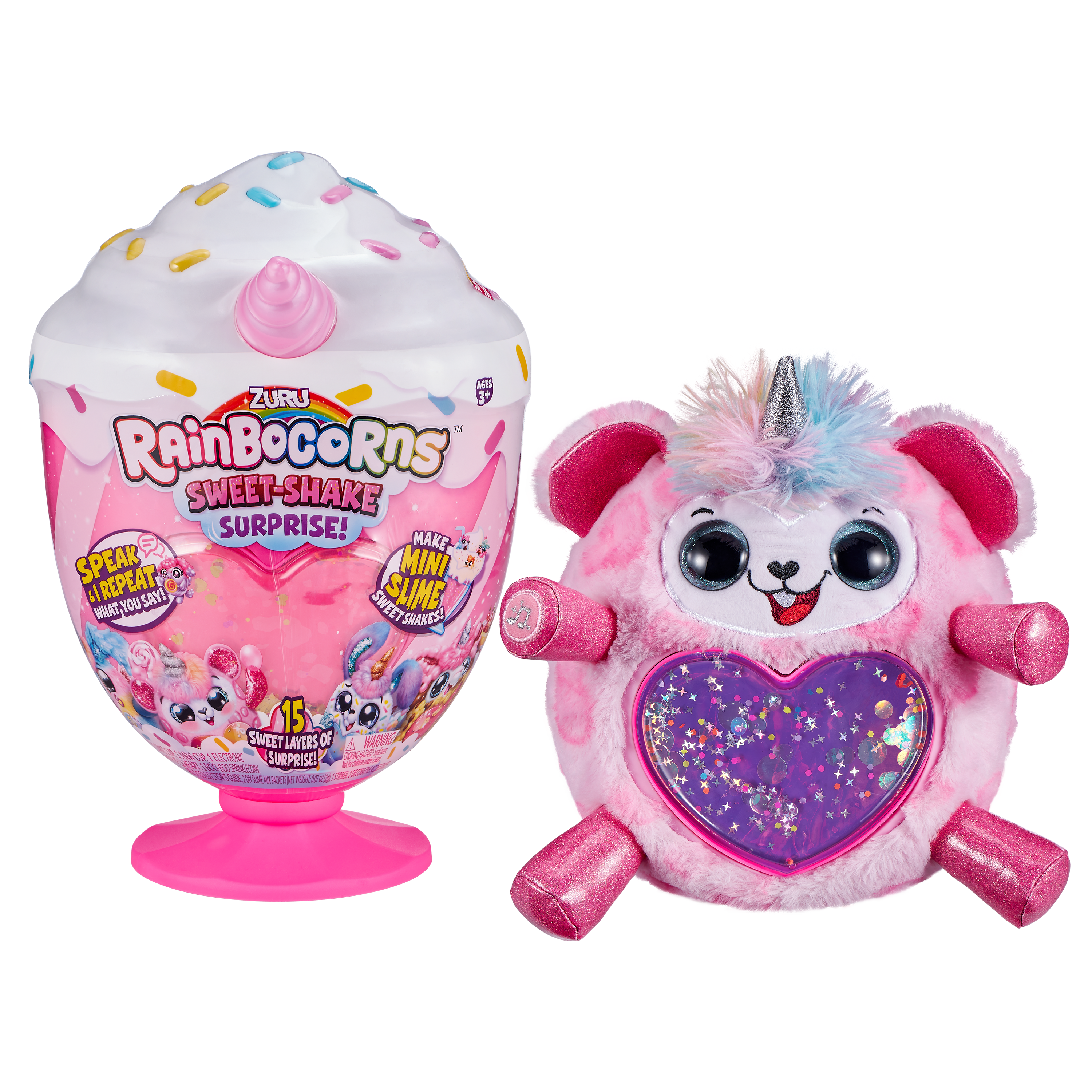 ZURU Rainbocorns セット Rainbocorns Sweet-Shake Surprise Collectibe Plush Toy Set