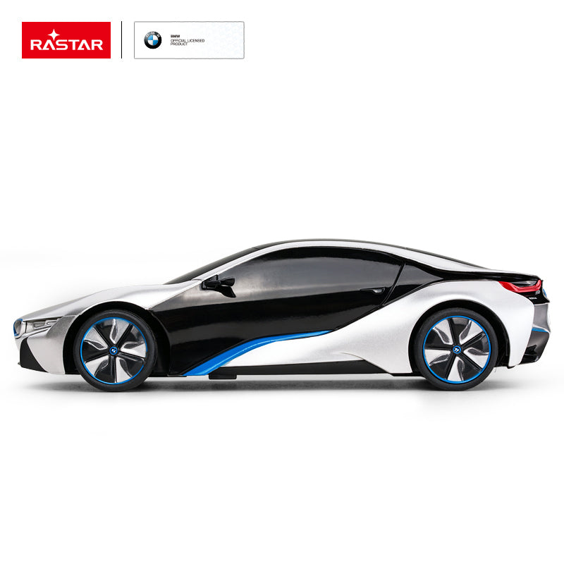 Rastar BMW I8 R/C 1:24 Remote Control Sports Car Black/Silver Age- 4 Years & Above