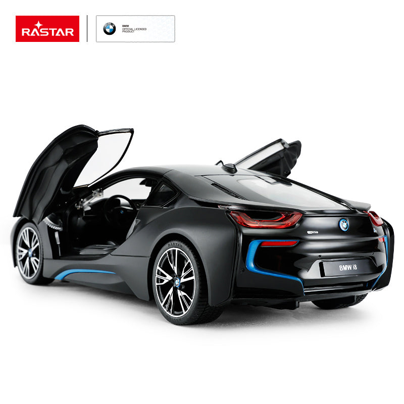 Rastar BMW i8 R/C 1:14 Open Door Remote Control Car Black Age- 4 Years & Above