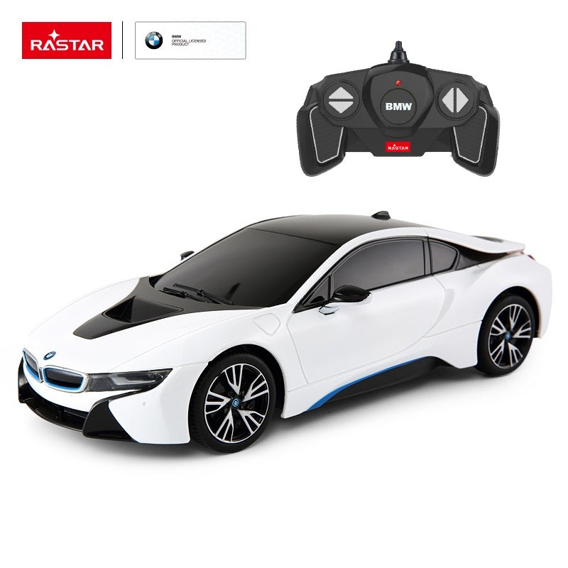 Rastar BMW i8 R C 1 18 Remote Control Car White Age 4 Years Above Peekaboo