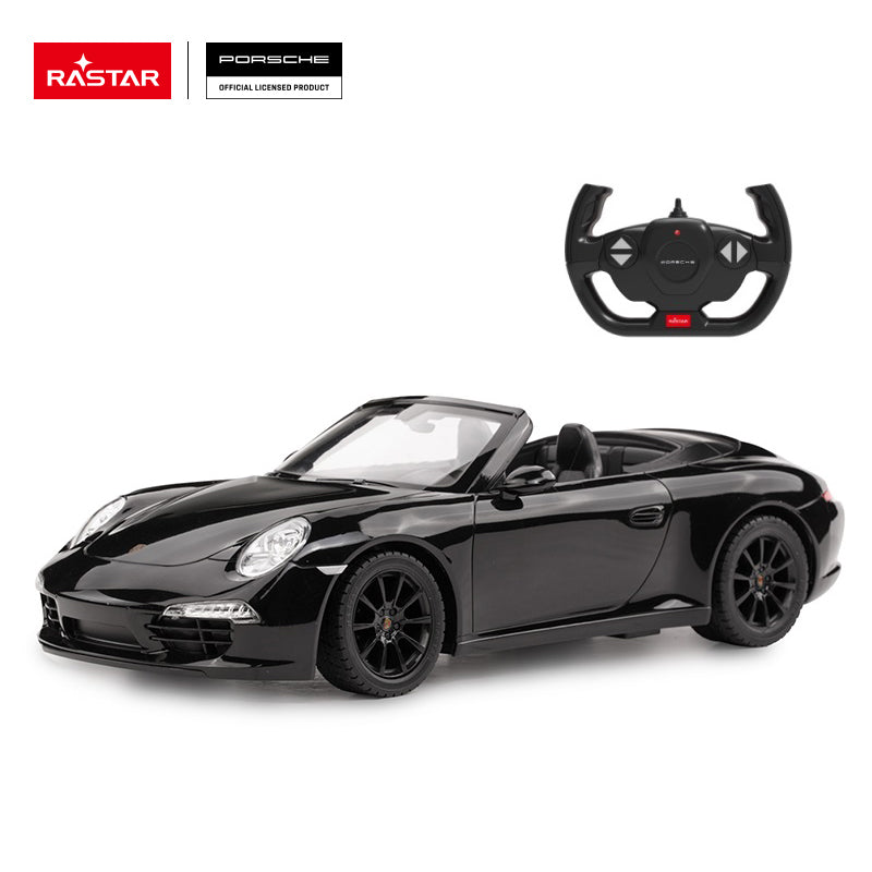 Rastar Porsche 911 Carrera S R C 1 12 Remote Control Car Black Age 4 Years Above Peekaboo