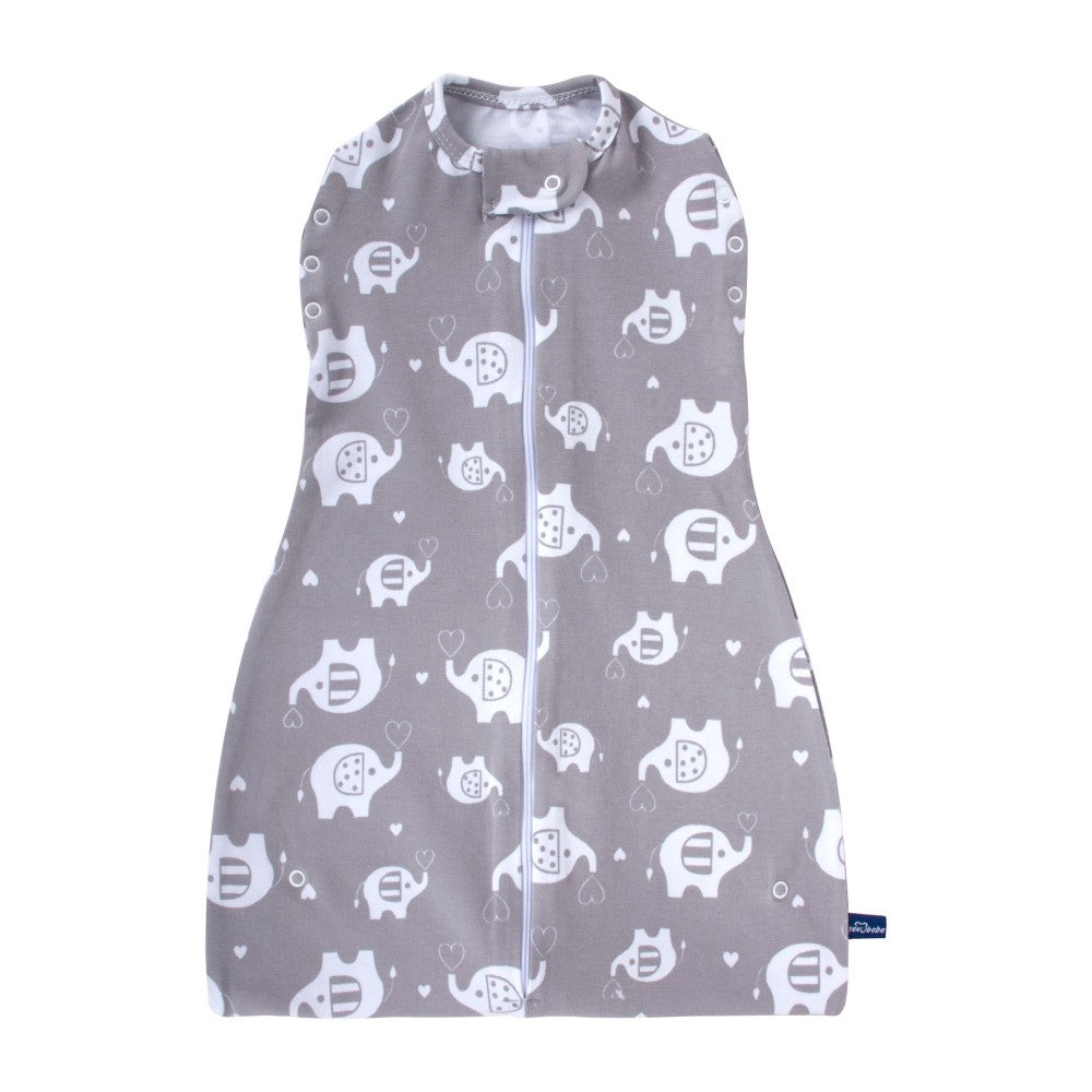 Sevi Bebe  Elephant Printed  Newborn Baby Swaddle and Sleeping Bag  Age- Newborn to 6 Months